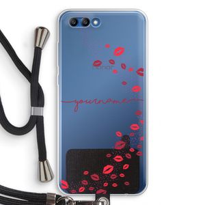 Kusjes: Honor 10 Transparant Hoesje met koord