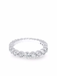 David Morris bague Elizabeth en or blanc 18ct ornée de diamants - Argent