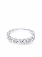 David Morris bague Elizabeth en or blanc 18ct ornée de diamants - Argent - thumbnail