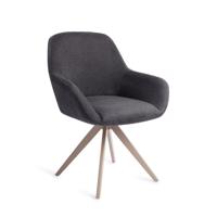 Jesper Home Eetkamerstoel 'Kushi' Draaibaar, Turn Beige, kleur Black-Out
