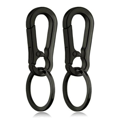 Sleutelhanger Gunmetal Karabijnhaak - Set van 2 stuks