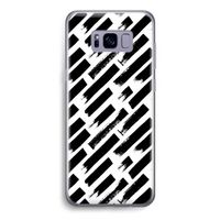 Zwarte vegen: Samsung Galaxy S8 Transparant Hoesje