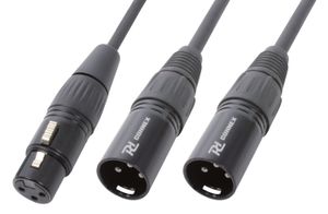 Power Dynamics CX140 audio kabel 0,5 m 2 x XLR (3-pin) XLR (3-pin) Zwart