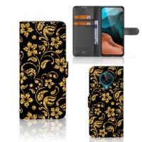 Xiaomi Poco F2 Pro Hoesje Gouden Bloemen