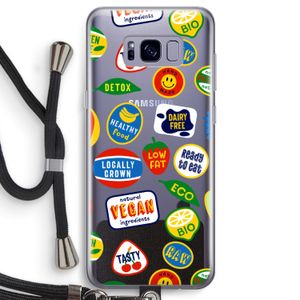 Fruitsticker: Samsung Galaxy S8 Transparant Hoesje met koord