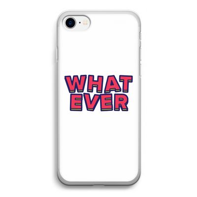 Whatever: iPhone SE 2020 Transparant Hoesje