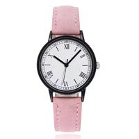 LGT Dameshorloge met zwarte kast, witte wijzerplaat en roze band LGT Dameshorloge met zwarte kast, witte wijzerplaat en roze band