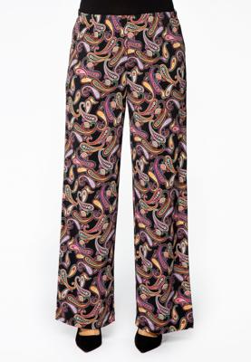 Yoek Broek PAISLEY | Zwart | Maat 54/56