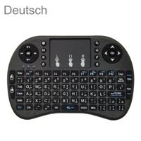 Ondersteuning taal: Duitse i8 Air Mouse draadloos toetsenbord met touchpad voor Android TV Box & Smart TV & PC Tablet & Xbox360 & PS3 & HTPC/IPTV