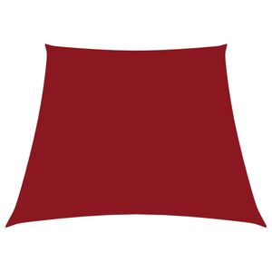 VidaXL Zonnezeil trapezium 2/4x3 m oxford stof rood