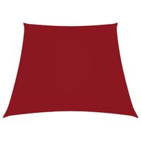 VidaXL Zonnezeil trapezium 2/4x3 m oxford stof rood