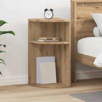 Bijzettafel Artisan Eiken 29,6 x 29,6 x 60 cm Bewerkt hout