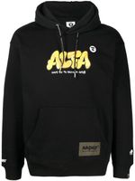 AAPE BY *A BATHING APE® hoodie à imprimé graphique - Noir