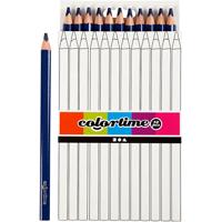 Creativ Company Driehoekige jumbo kleurpotloden - donkerblauw, 12st.