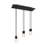 Hanglamp set 6x e27 fitting metaal schuin met led lampen Hanglamp set 6x e27 fitting metaal schuin met led lampen