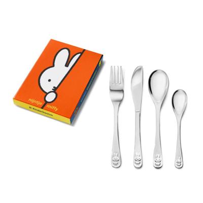 ZILVERSTAD - Kinderartikelen - Kinderbestek 4-dlg Nijntje