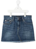 Ralph Lauren Kids short en jean à bords frangés - Bleu