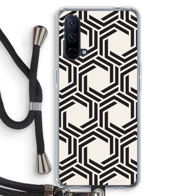 Geometrisch patroon: OnePlus Nord CE 5G Transparant Hoesje met koord
