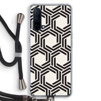 Geometrisch patroon: OnePlus Nord CE 5G Transparant Hoesje met koord