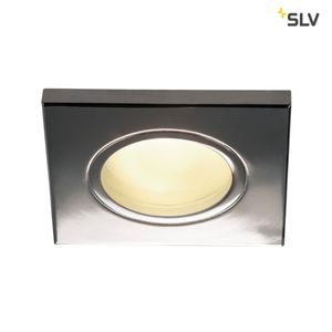 Plafondinbouwarmatuur DOLIX OUT Chroom vierkant GU10