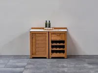 Passion Grills | Buitenkeuken Module Milano | Opstelling 01 | Albastro Cream