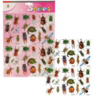 Stickervel insecten stickers - 2x - 22 stickers op vel - kinderstickers - hobby