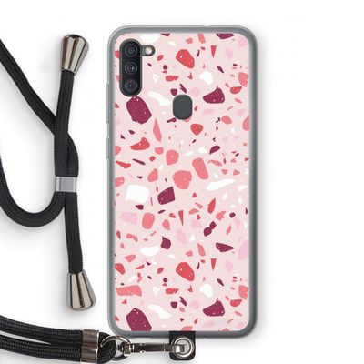 Terrazzo N°15: Samsung Galaxy A11 Transparant Hoesje met koord