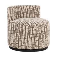 Richmond Fauteuil 'Franny' Geweven stof, kleur Crème
