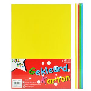 Gekleurd karton A5 100 vellen/160 gr    -