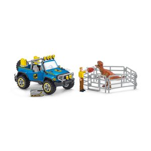 Schleich Off-road voertuig met dino wachtpost