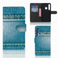 Samsung Galaxy A9 2018 Wallet Case met Pasjes Jeans - thumbnail