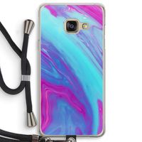 Zweverige regenboog: Samsung Galaxy A3 (2016) Transparant Hoesje met koord