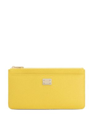 Dolce & Gabbana portefeuilles Dauphine en cuir - Jaune