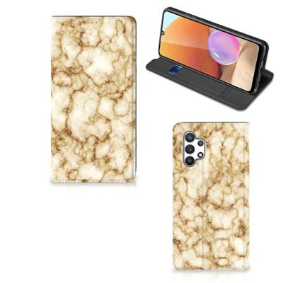Samsung Galaxy A32 4G | A32 5G Enterprise Editie | Standcase | Marmer Goud