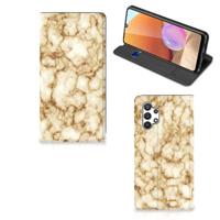 Samsung Galaxy A32 4G | A32 5G Enterprise Editie | Standcase | Marmer Goud