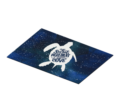 Schildpadden placemats Schildpad met melkwegpatroon