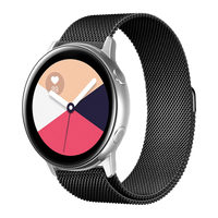 Bandje geschikt voor Samsung Galaxy Watch 45/46MM - Geschikt voor Samsung Galaxy Watch 1/3/Gear S3 Classic/Gear S3 Frontier - Maat One Size - Horlogebandje - Milanees - Zwart