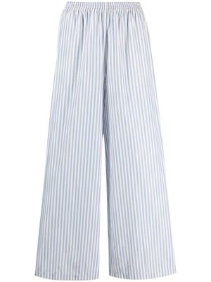 Forte Forte pantalon ample à rayures - Bleu
