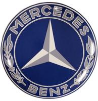 Mercedes Benz Logo Emaille Bord - Ø78cm Mercedes Benz Logo Emaille Bord - Ø78cm