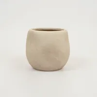 Lisboa organische bloempot voor binnen 20X20X18CM zand