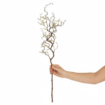 Bellatio Paastak - klein - kronkelhazelaar - kunststof - 66 cm - paasdecoratie