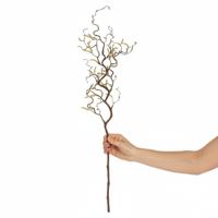 Bellatio Paastak - klein - kronkelhazelaar - kunststof - 66 cm - paasdecoratie