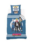 Boruto dekbedovertrek blauw 140 x 200 cm - katoen - thumbnail