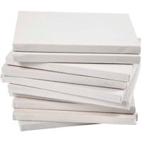 Creativ Company Gespannen canvas, d: 1,6 cm, afm 18x24 cm, 280 gr, wit, 40 stuk/ 1 doos