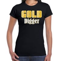 Foute party t-shirt - dames - foute party outfit/kleding - gold digger