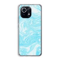 Waterverf blauw: Xiaomi Mi 11 Transparant Hoesje