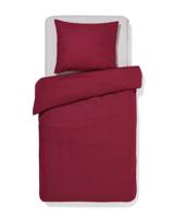 051 Dekbedovertrek 140x200/220cm Zacht Katoen Rood (rood)