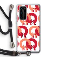 Dogs: Huawei P40 Transparant Hoesje met koord
