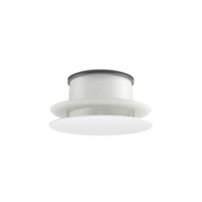 Designventiel Small m/montagering wit RAL9003