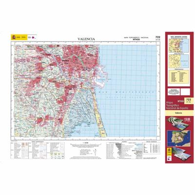 Topografische kaart 722 MT50 Valencia | CNIG - Instituto Geográfico Nacional1